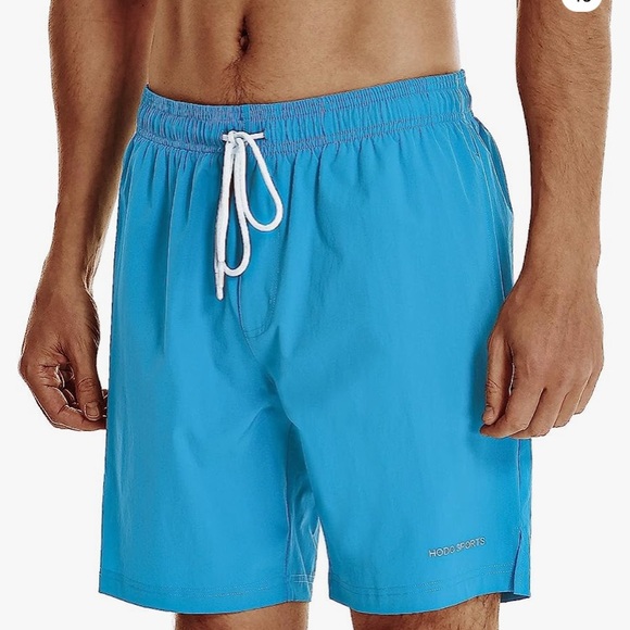 NWT HODO Sports men’s blue shorts 92% polyester, 8% spandex. XXL. - Picture 2 of 12